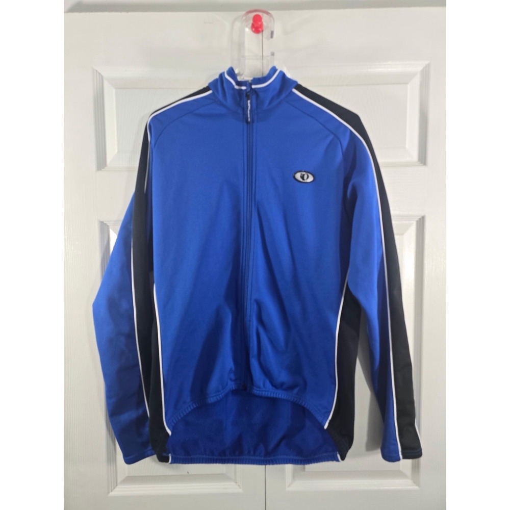 Pearl Azumi full zip mens cycling jacket size large blue all polyester